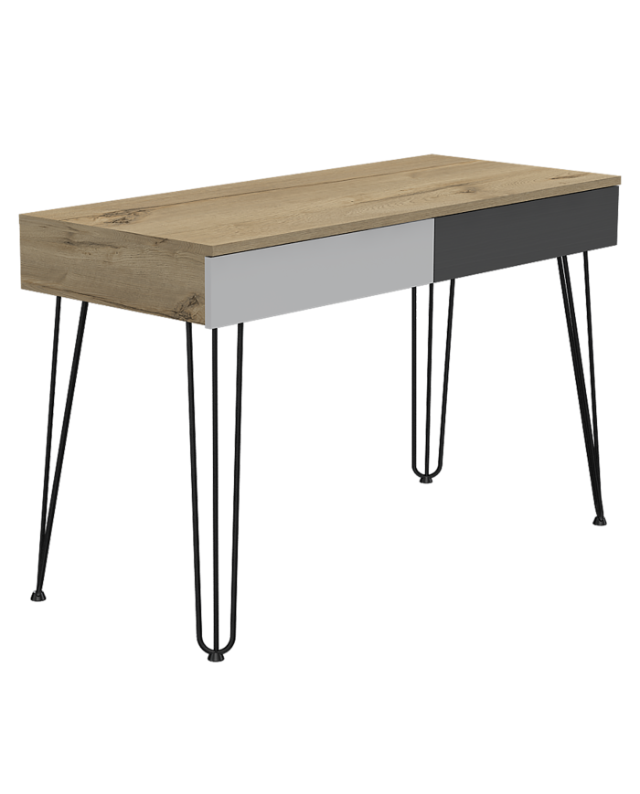 Escritorio Mumbai Blanco Duna Plomo