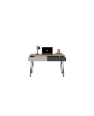 Escritorio Mumbai Blanco Duna Plomo