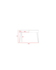 Escritorio Mumbai Blanco Duna Plomo