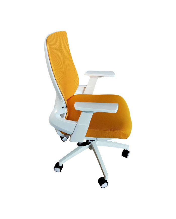 Silla Ejecutiva Chloe Blanco Amarillo