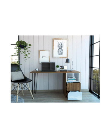 Escritorio Palermo Con Cajones Gales Alto Brillo