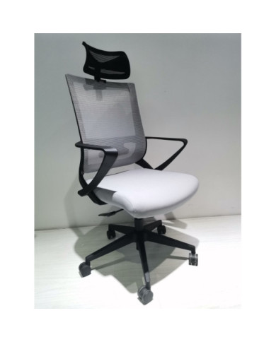 Silla Escritorio Alice Negro Gris