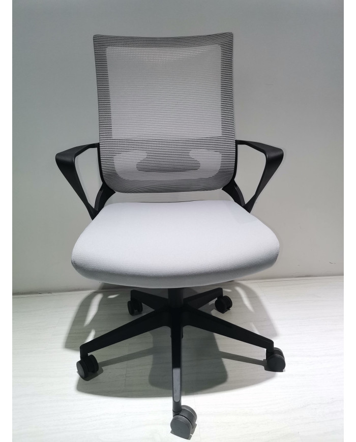 Silla Escritorio Maurice Negro Gris