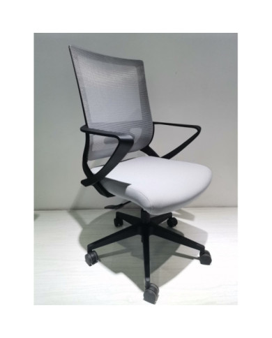 Silla Escritorio Maurice Negro Gris