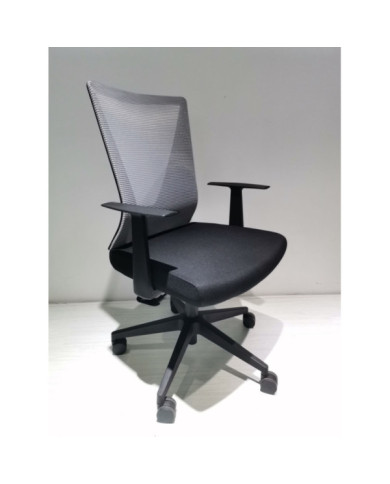 Silla Escritorio Cox Negro Gris
