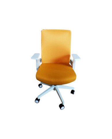 Silla Ejecutiva Chloe Blanco Amarillo