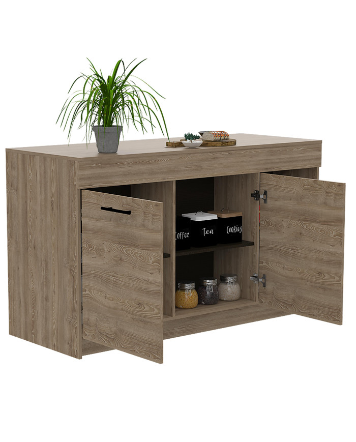 Barra de Cocina Luna RTA Miel + Wengue