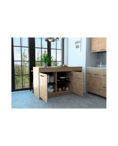 Barra de Cocina Luna RTA Miel + Wengue