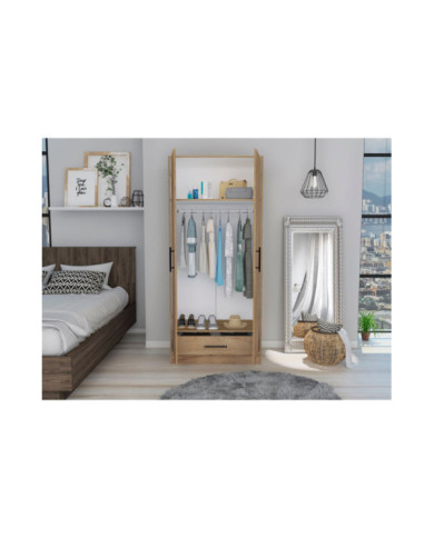 Closet 1.80 Amberry Duna Blanco