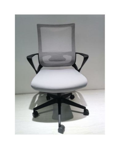 Silla Escritorio Maurice Negro Gris