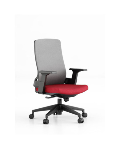 Silla Ejecutiva Chloe Negro Rojo