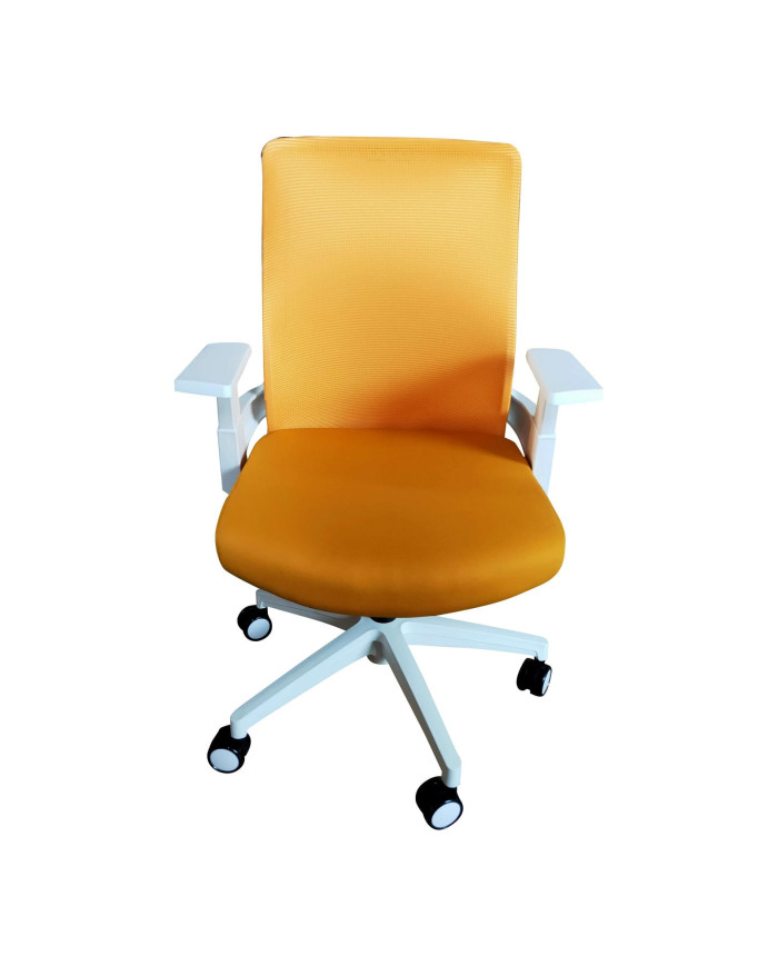 Silla Ejecutiva Chloe Blanco Amarillo