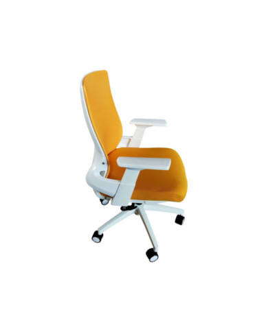 Silla Ejecutiva Chloe Blanco Amarillo