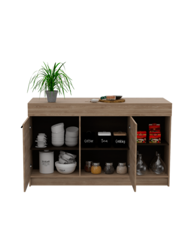 Barra de Cocina Luna RTA Miel + Wengue