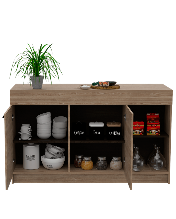 Barra de Cocina Luna RTA Miel + Wengue