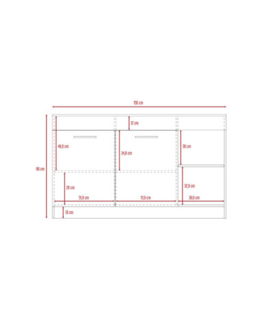 Barra de Cocina Luna RTA Miel + Wengue