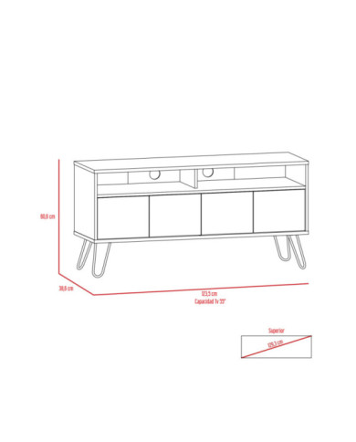 Rack tv Vassel RTA Wengue-Nogal