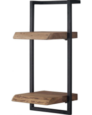 Estante de pared doble Edge 30 x 65 cm, madera