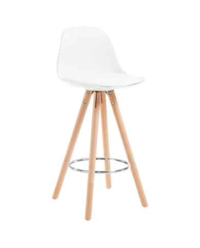 Bar Ciervo 38x87 cm blanco - patas de madera