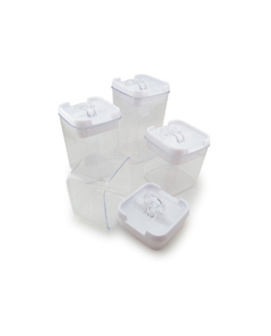 Recipientes Herméticos X4 Piezas Recipientes Herméticos X4 Piezas